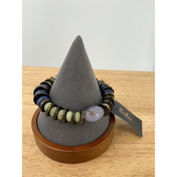 Ballet Multicolor Beaded Stretch Cuff Bracelet Fashion Jewelry - Picture 3 of 6